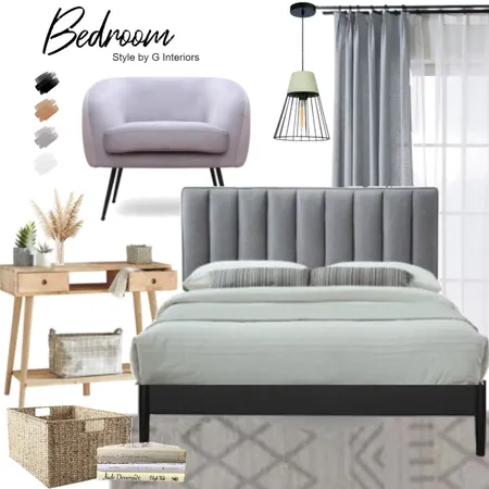 Scandinavian Bedroom Interior Design Mood Board by Gia123 on Style Sourcebook