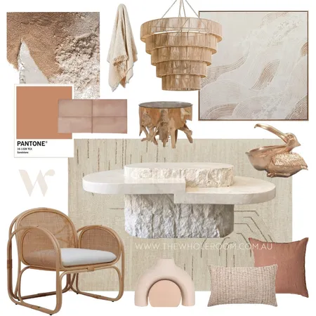 Mediterranean Bohemian Lounge Interior Design Mood Board by The Whole Room on Style Sourcebook