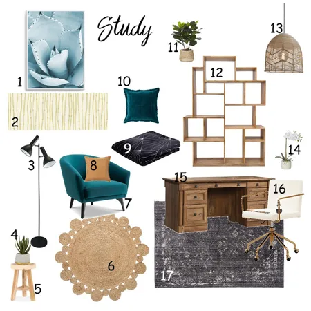 Study Interior Design Mood Board by Abby Smerdon on Style Sourcebook