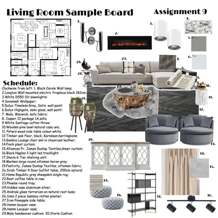 living room Interior Design Mood Board by mariyamshafaf on Style Sourcebook