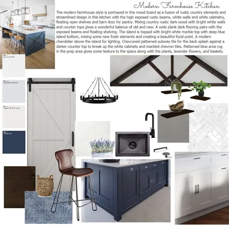 Modern Farmhouse kitchen Interior Design Mood Board by JenBiddlecombe on Style Sourcebook