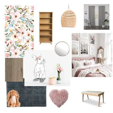 5 year old girl room Interior Design Mood Board by Madison21 on Style Sourcebook
