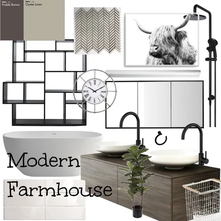 Modern Farmhouse Bathroom Interior Design Mood Board by eeplumb07 on Style Sourcebook