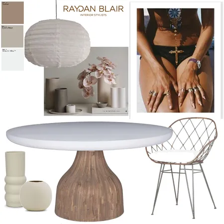 Coastal Dining Room Interior Design Mood Board by RAYDAN BLAIR on Style Sourcebook