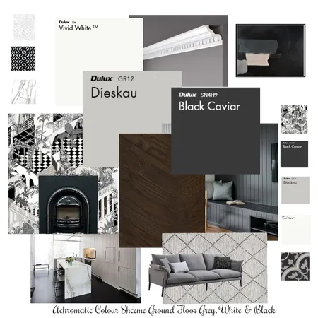 Colour sample board Module 6 Interior Design Mood Board by leannedowling on Style Sourcebook