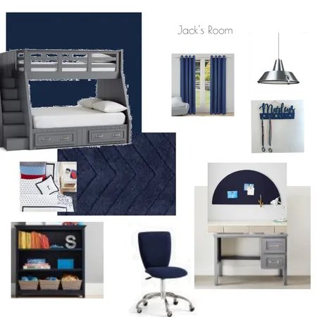 Jack's Bedroom Interior Design Mood Board by Jelle Decoration on Style Sourcebook