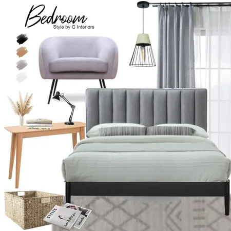 Scandinavian Bedroom Interior Design Mood Board by Gia123 on Style Sourcebook
