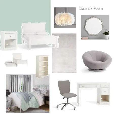 Sienna's Bedroom Interior Design Mood Board by Jelle Decoration on Style Sourcebook