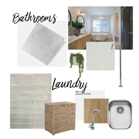 Bathroom + Laundry Interior Design Mood Board by swoop interior design on Style Sourcebook