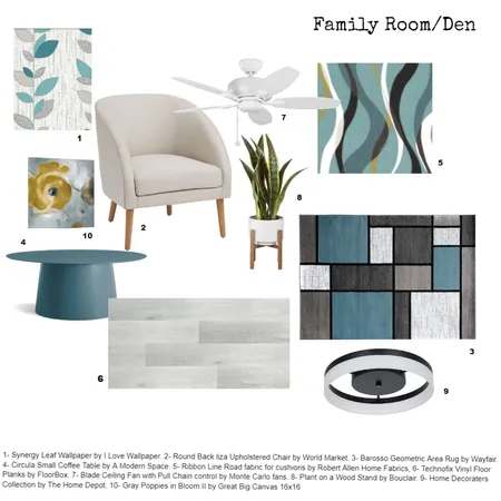Family Room/Den Sample Board Interior Design Mood Board by DawnSlater1988 on Style Sourcebook