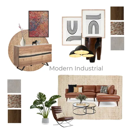 Modern Industrial Interior Design Mood Board by Studio LJW on Style Sourcebook