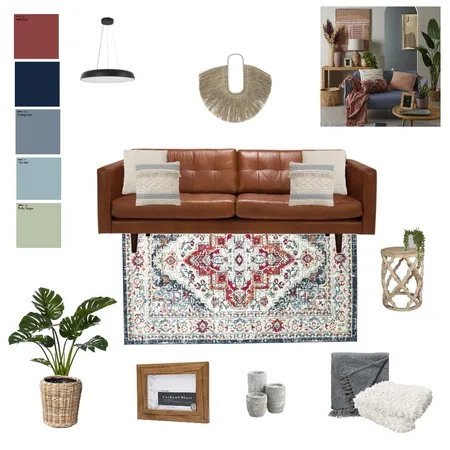 Boho Lounge Interior Design Mood Board by Kate Campbell on Style Sourcebook