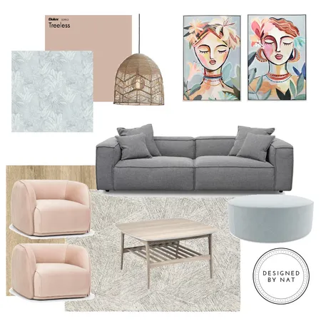 abstract living room Interior Design Mood Board by Designed By Nat on Style Sourcebook