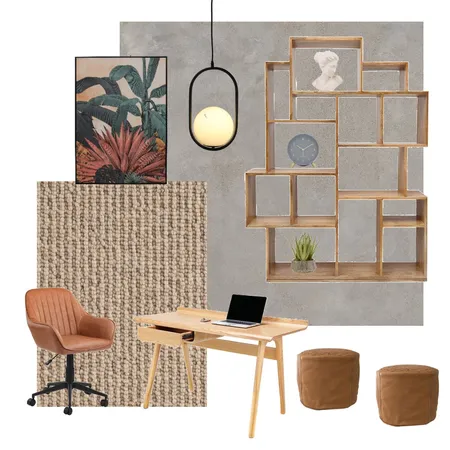 Boho study room Interior Design Mood Board by ddstar on Style Sourcebook