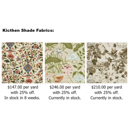 Ruth's kitchen fabrics Interior Design Mood Board by Intelligent Designs on Style Sourcebook