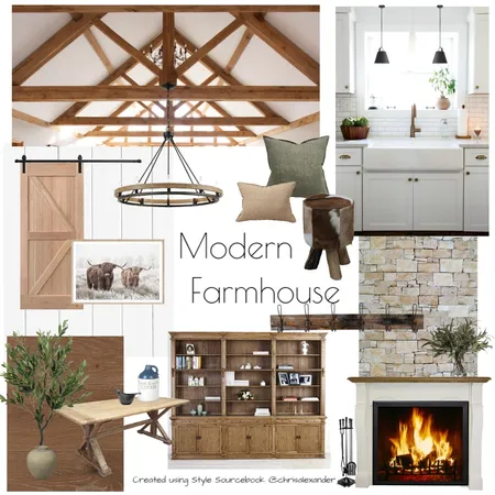 Modern Farmhouse Interior Design Mood Board by CHRIS ALEXANDER on Style Sourcebook