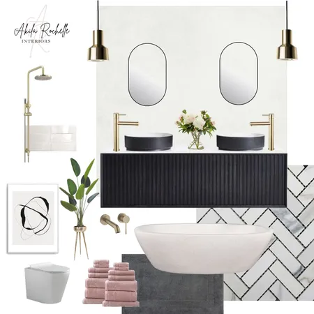 Luxe - Modern  Ensuite Interior Design Mood Board by AkilaRochelle Interiors on Style Sourcebook