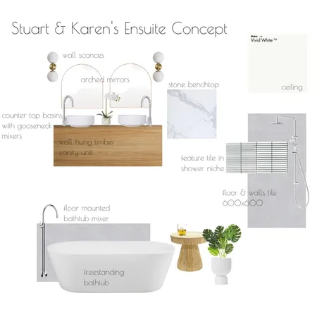 Stuart & Karen's Ensuite Interior Design Mood Board by Design+Style+Create on Style Sourcebook