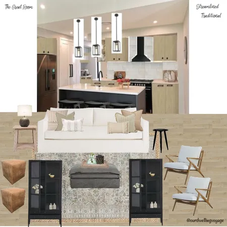 The Great Room - Streamlined Traditional Interior Design Mood Board by Casa Macadamia on Style Sourcebook
