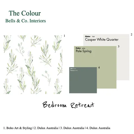 bedroom retreat Interior Design Mood Board by Bells & Co. Interiors on Style Sourcebook