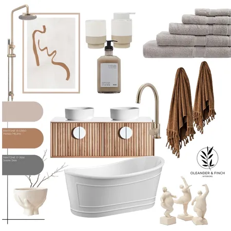Bathroom Interior Design Mood Board by Oleander & Finch Interiors on Style Sourcebook