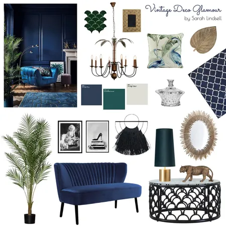 Vintage Deco Glamour Interior Design Mood Board by slindsell on Style Sourcebook
