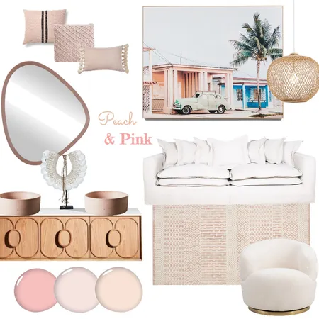 Peach & Pink Interior Design Mood Board by Project M Design on Style Sourcebook