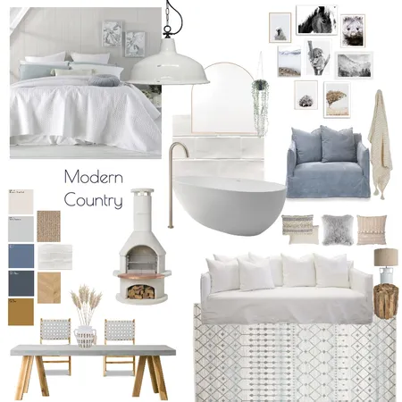 Modern Country Interior Design Mood Board by Project M Design on Style Sourcebook