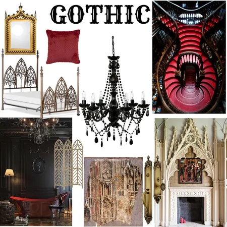 Gothic Interior Design Mood Board by Style Partners on Style Sourcebook