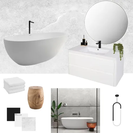 Minimalist Bathroom Interior Design Mood Board by nsdesign on Style Sourcebook