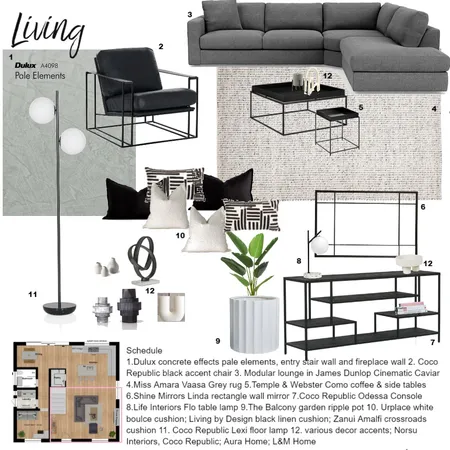 living Interior Design Mood Board by RoseHass on Style Sourcebook