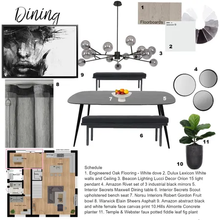 Dining Interior Design Mood Board by RoseHass on Style Sourcebook