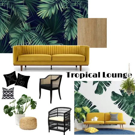 Luxe Tropical Lounge Interior Design Mood Board by christymci on Style Sourcebook