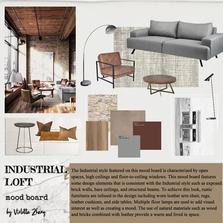Industrial Loft Interior Design Mood Board by tatazhng on Style Sourcebook