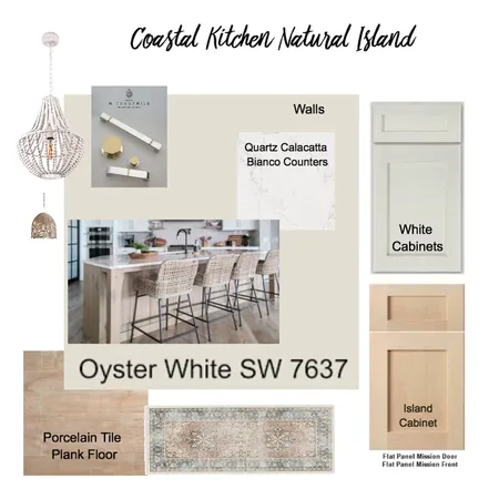 Coastal Kitchen Natural Island Interior Design Mood Board by collmurf on Style Sourcebook