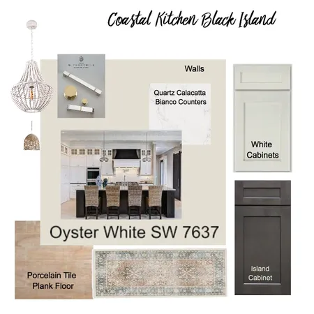 Coastal Kitchen Black Stain Island Interior Design Mood Board by collmurf on Style Sourcebook