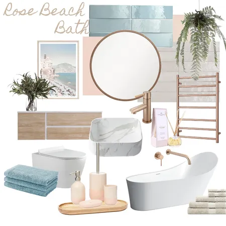 Rose Beach Bath Interior Design Mood Board by Jennifer Münch on Style Sourcebook