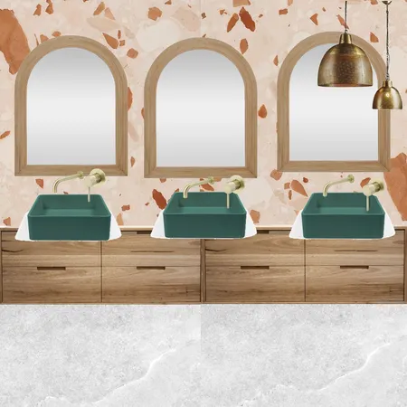 bathroom pink Interior Design Mood Board by Plants By Bela on Style Sourcebook