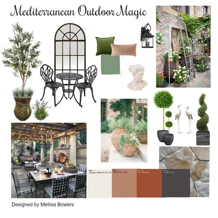 Mediterranean Outdoor Magic Interior Design Mood Board by Mellisa Bowers on Style Sourcebook