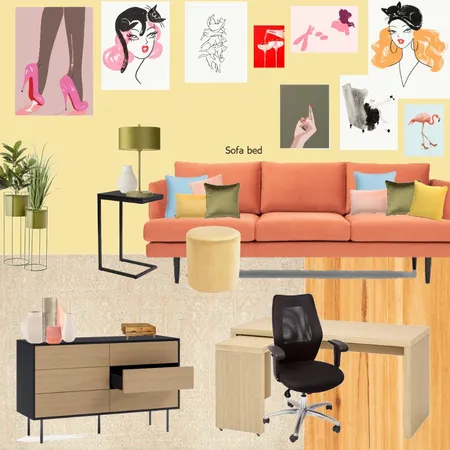Office - orange - repaint Interior Design Mood Board by randomly_chaotic on Style Sourcebook