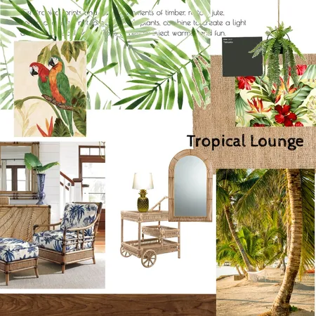 Tropical Lounge Interior Design Mood Board by christymci on Style Sourcebook