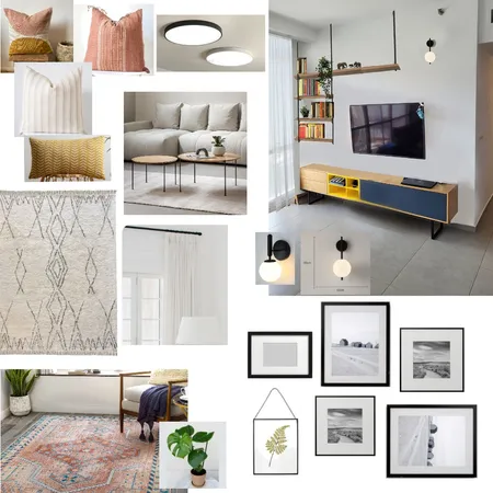 סלון אינה ושחר Interior Design Mood Board by michalwk on Style Sourcebook
