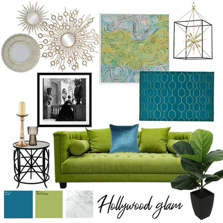 Hollywood Glam Interior Design Mood Board by matejikovat on Style Sourcebook
