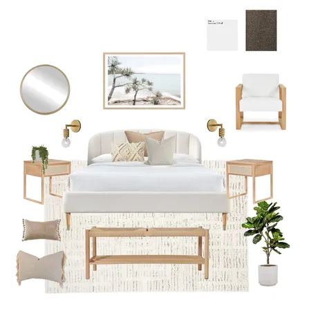 Earthy Coastal Bedroom Interior Design Mood Board by Hails11 on Style Sourcebook