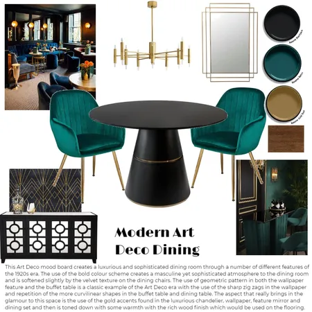 Art Deco Interior Design Mood Board by Joanne Marie Interiors on Style Sourcebook