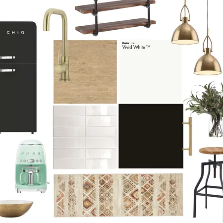 Mid-Centric Kitchen Interior Design Mood Board by biancabrookedessmann on Style Sourcebook