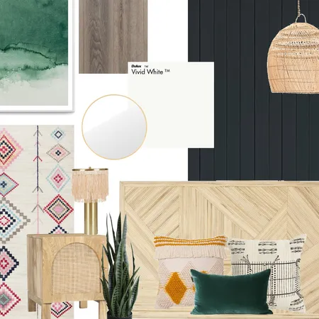 Mid-Centric Bedroom 1 Interior Design Mood Board by biancabrookedessmann on Style Sourcebook