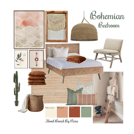 Bohemian Interior Design Mood Board by Paria on Style Sourcebook