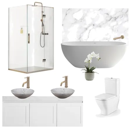 VAVA Main Bathroom Interior Design Mood Board by creative grace interiors on Style Sourcebook