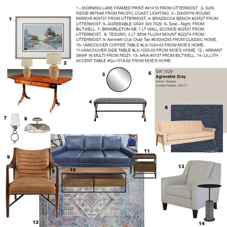 TUSCAN MIDCENTURY MODERN Interior Design Mood Board by CozyOasis on Style Sourcebook